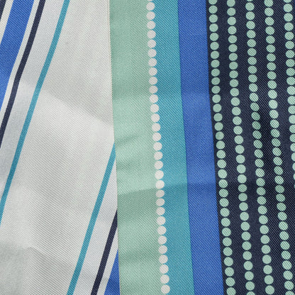 Chanel Silk Pearl CC N°5 Scarf Blue 5 of 7
