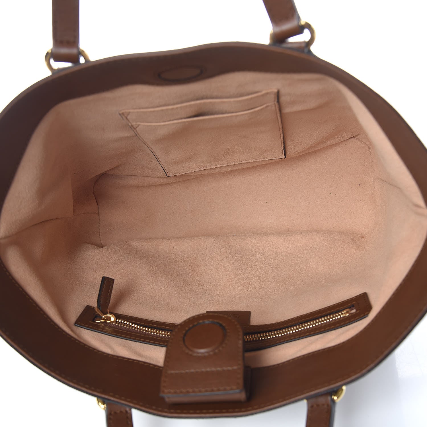 Gucci Soft GG Supreme Monogram Small Crossbody Tote Beige Cuir 7 of 11