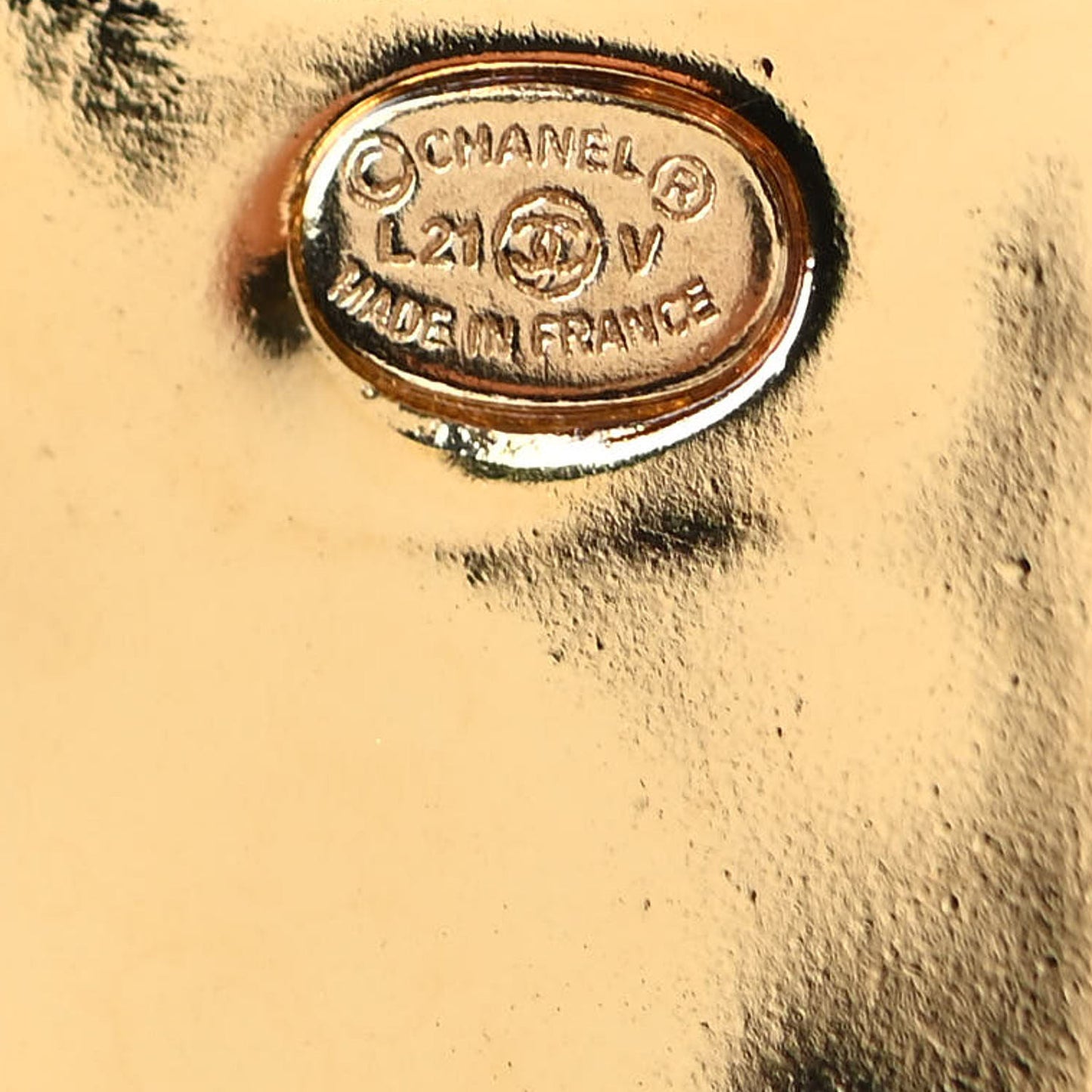 Crystal Tag Drop Earrings Gold