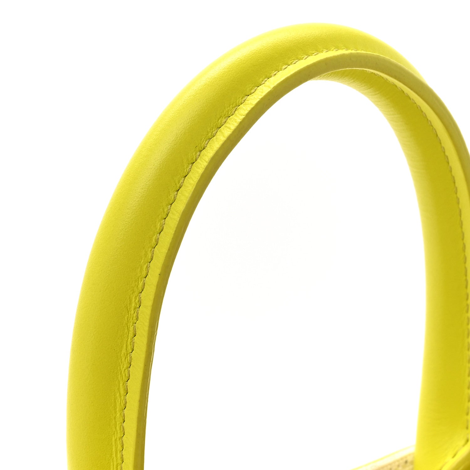 Celine Canvas Calfskin Mini Vertical Cabas Neon Yellow 1821828