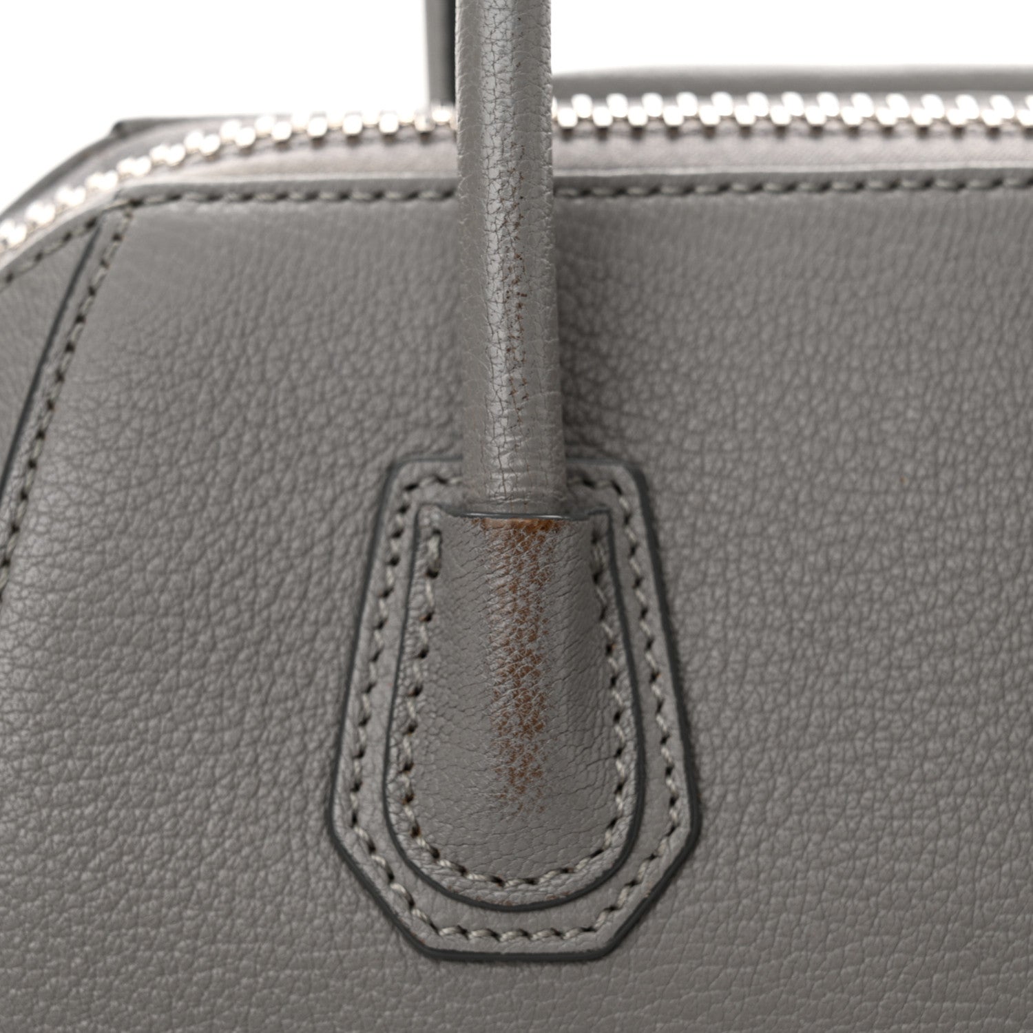 Givenchy Sugar Goatskin Mini Antigona Pearl Grey 11 of 14