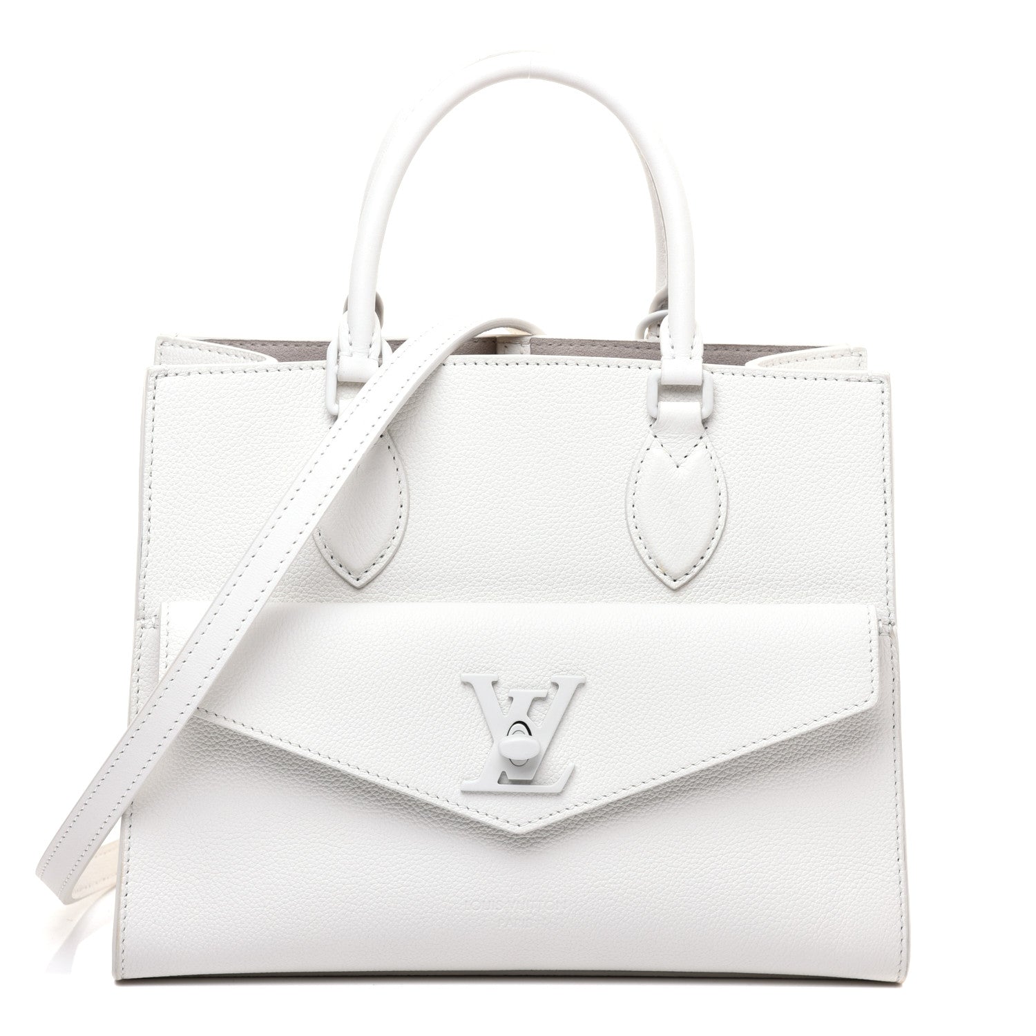 Louis Vuitton Soft Calfskin Lockme Tote PM White 1 of 10