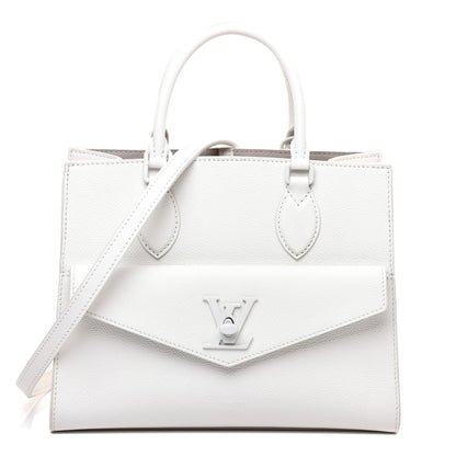 Louis Vuitton Soft Calfskin Lockme Tote PM White 1 of 10