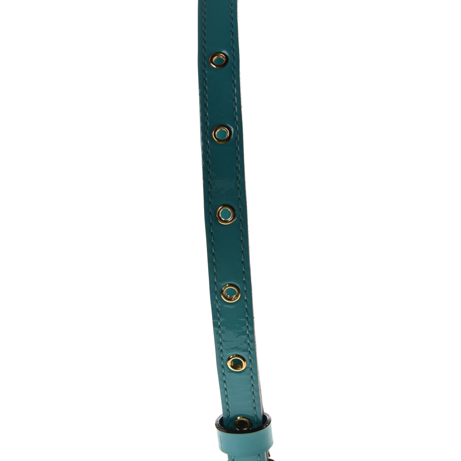 Louis Vuitton Vernis 16mm Adjustable Shoulder Strap Blue Lagoon 3 of 4