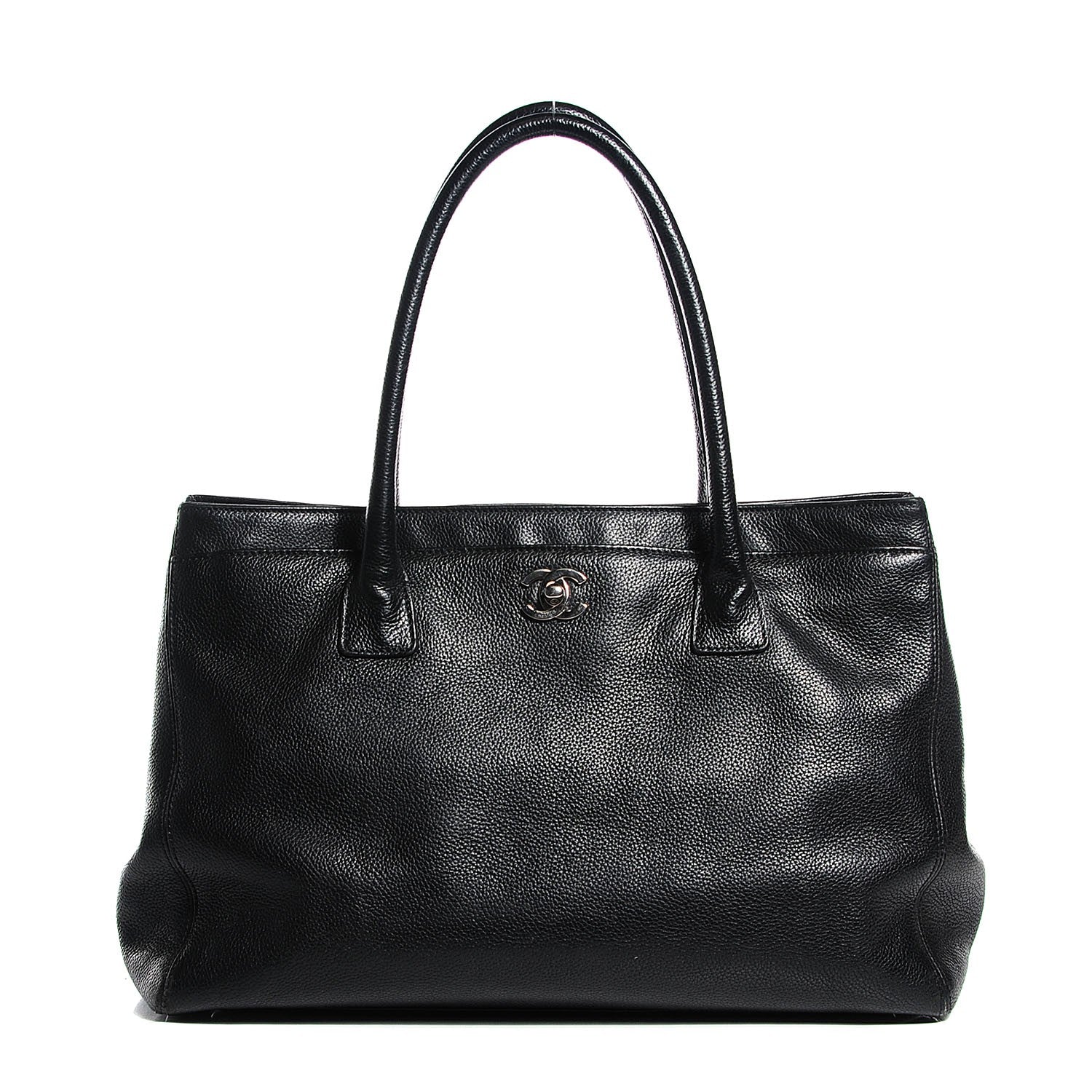 Chanel Calfskin Cerf Executive Shopper Tote Black 1 of 7