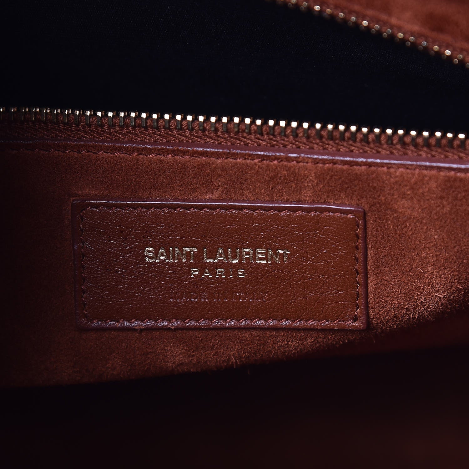 Saint Laurent Calfskin Large Sac De Jour Carryall Cognac 9 of 10