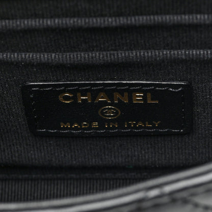 Chanel Lambskin Quilted Mini Trendy CC Clutch With Chain Black 6 of 10