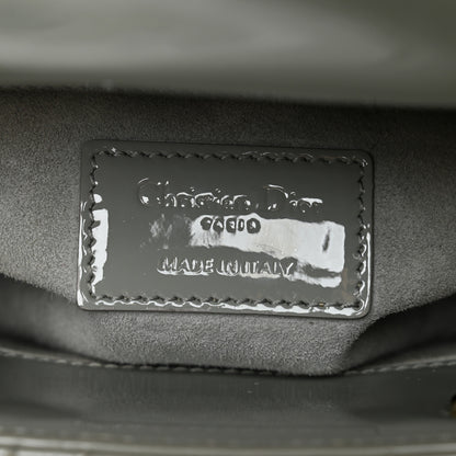 Christian Dior Patent Cannage Small Lady Dior Grey 6 of 13