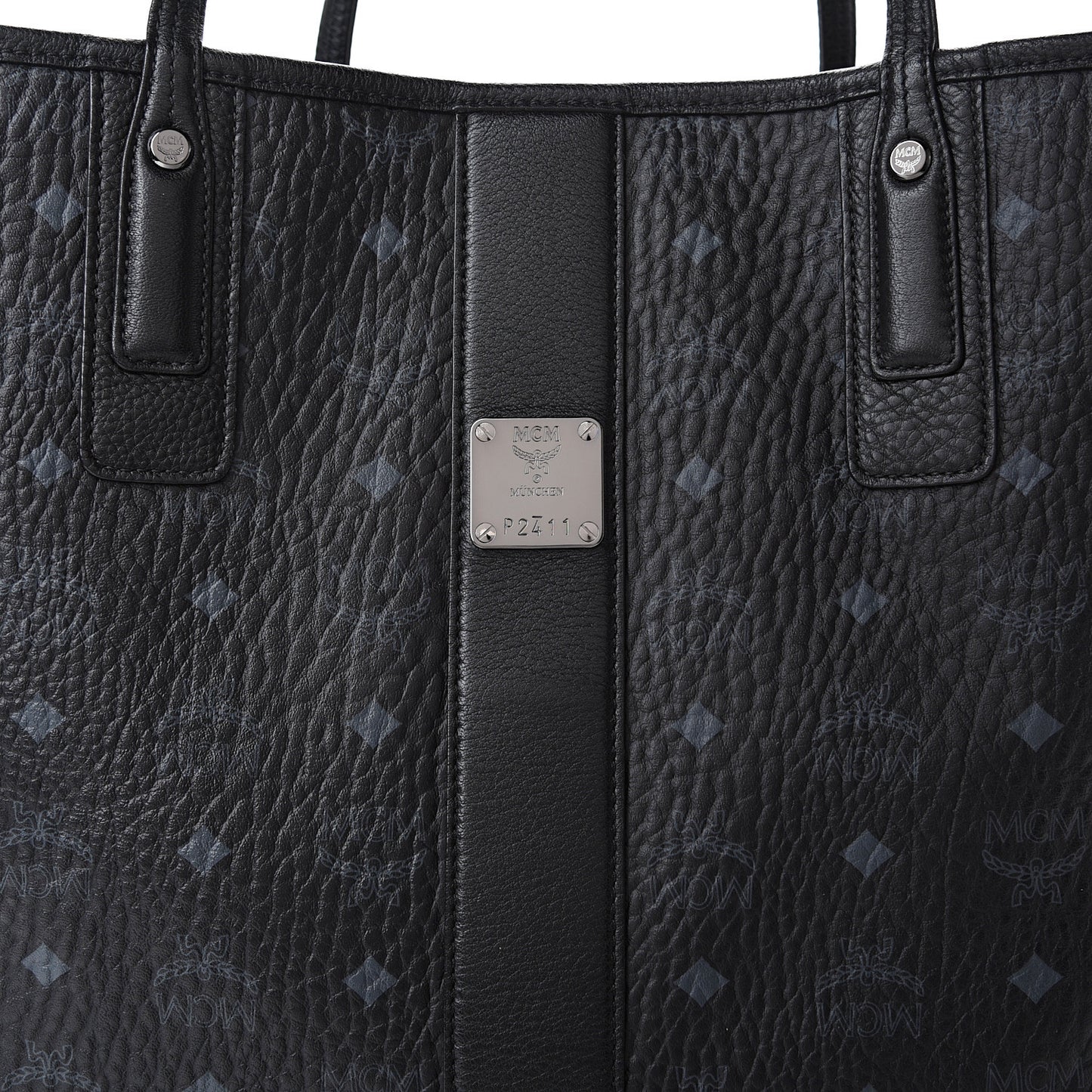 Visetos Large Liz Reversible Shopper Tote Black