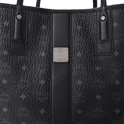 MCM Visetos Large Liz Reversible Shopper Tote Black 10 of 14