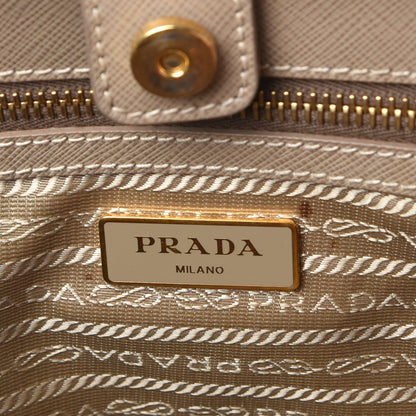 Prada Saffiano Lux Medium Tote Visone 7 of 15