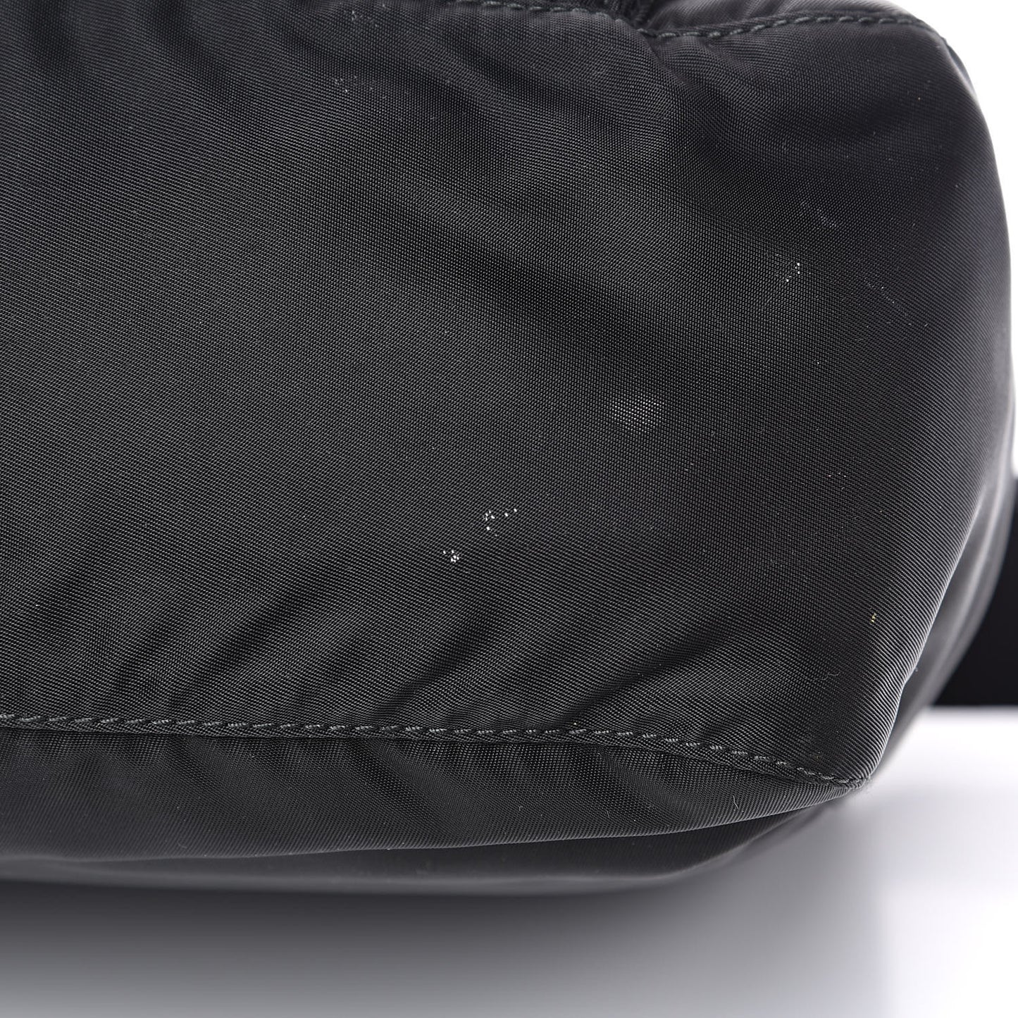 Tessuto Nylon Saffiano Messenger Bag Black