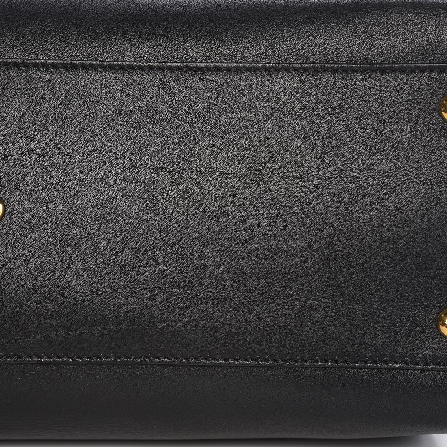 Vitello Seta Shiny Nappa Large Peekaboo Iconic Satchel Black