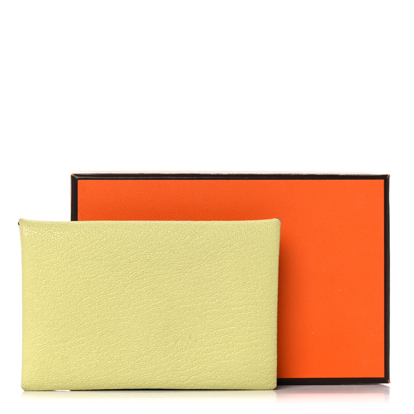 Chevre Mysore Calvi Card Case Jaune Bourgeon