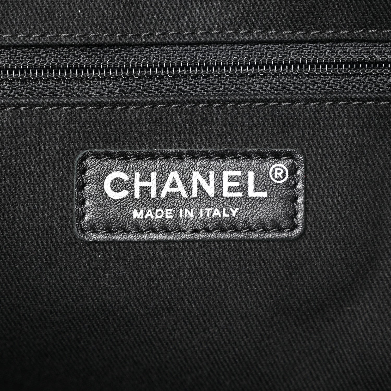 Chanel Calfskin Large Coco Eyelets Shopping Tote Black 6 of 10