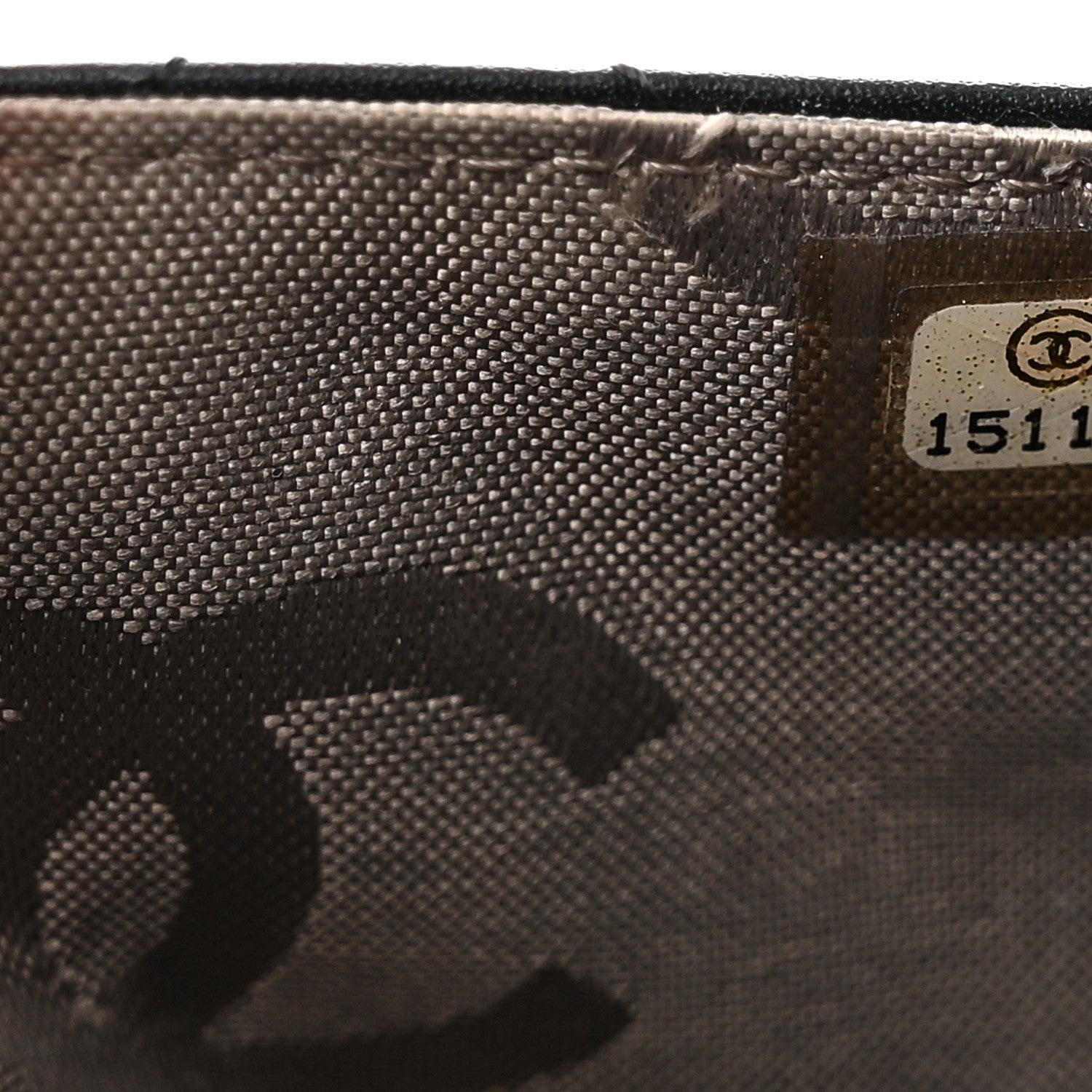 Chanel Calfskin Quilted Cambon Wallet on Chain WOC Black White 8 of 14