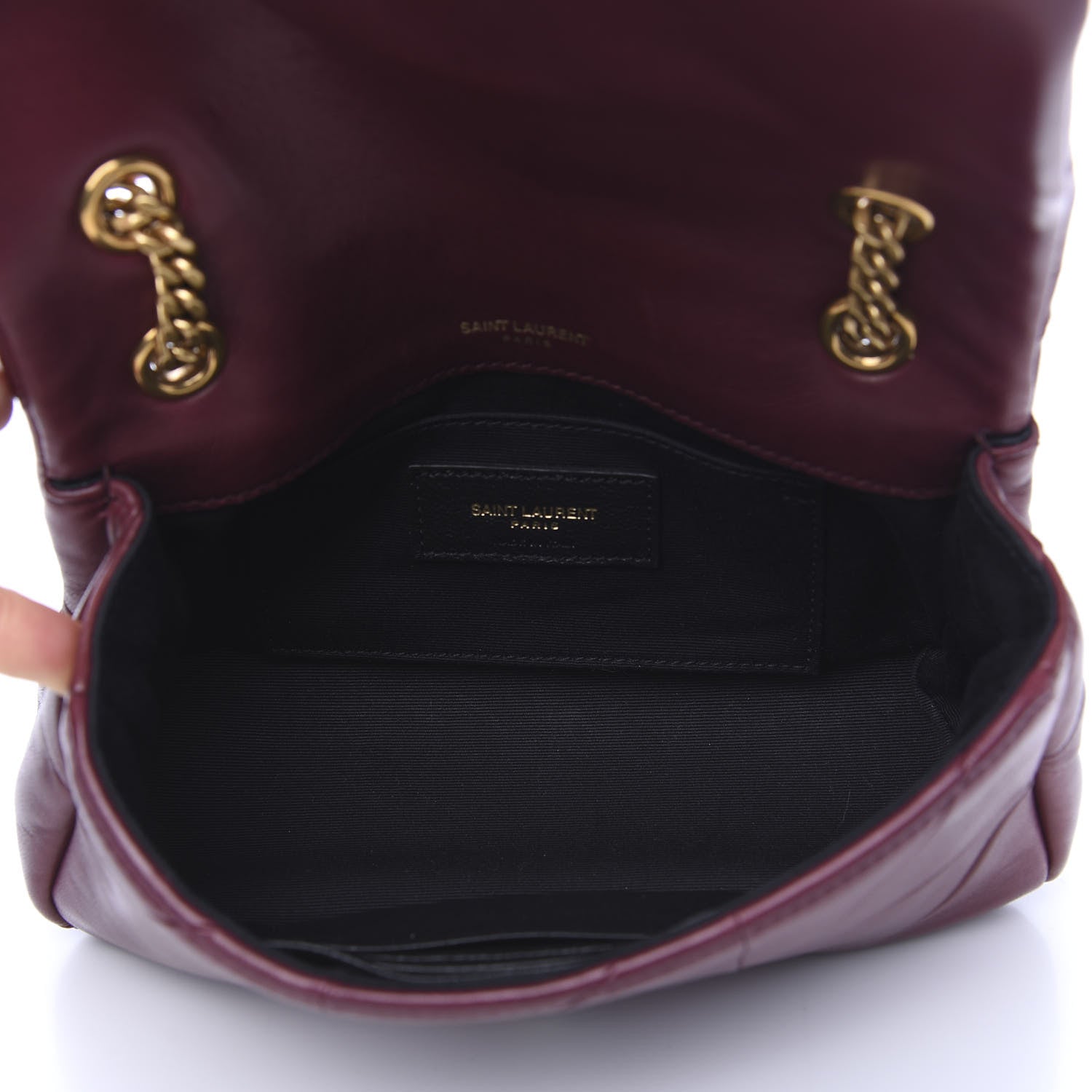 Saint Laurent Lambskin Patchwork Monogram Small Jamie Rouge Legion 4 of 12