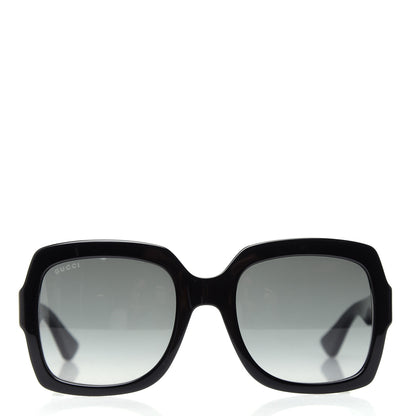 Gucci Acetate Oversized Square GG0036S Sunglasses Black 2 of 8