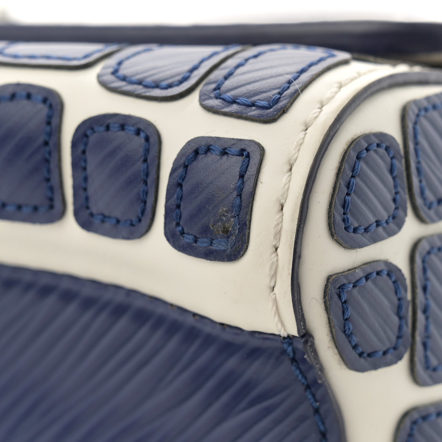 Louis Vuitton Epi Savane Twist Shoulder Bag MM Blue 10 of 10