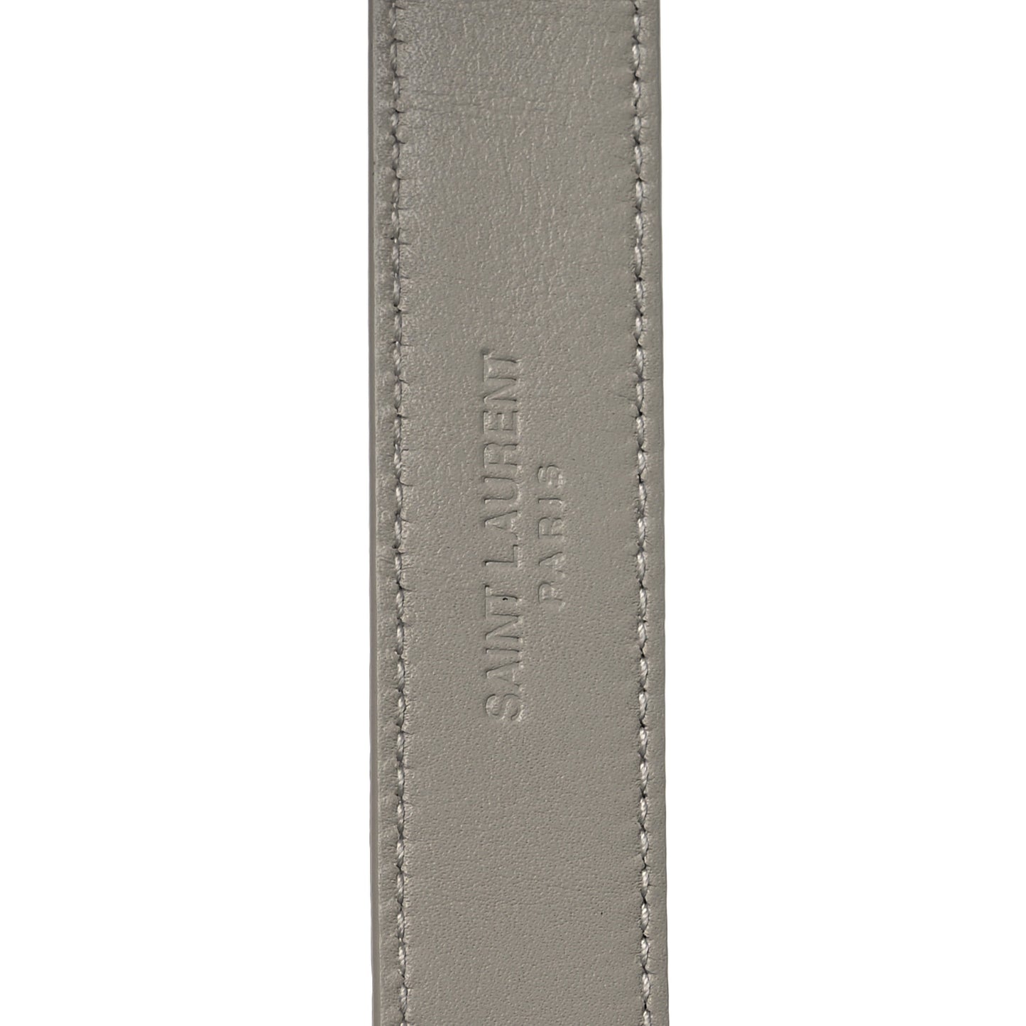 Smooth Calfskin Monogram Square Buckle Belt 80 32 Blanc Vintage