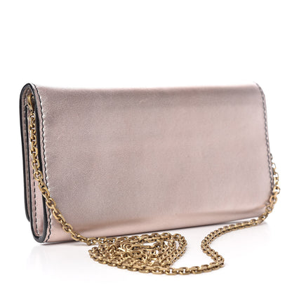 Christian Dior Metallic Calfskin J'adior Croisiere Chain Wallet Bronze 3 of 10