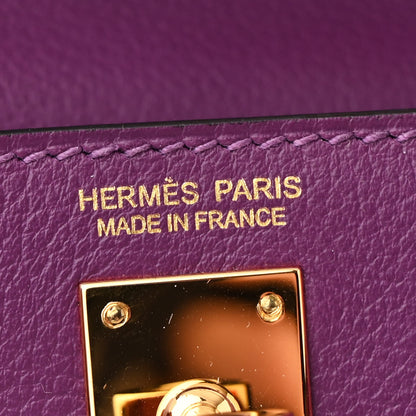Hermes Evercolor Kelly Danse II Belt Bag Anemone 7 of 12