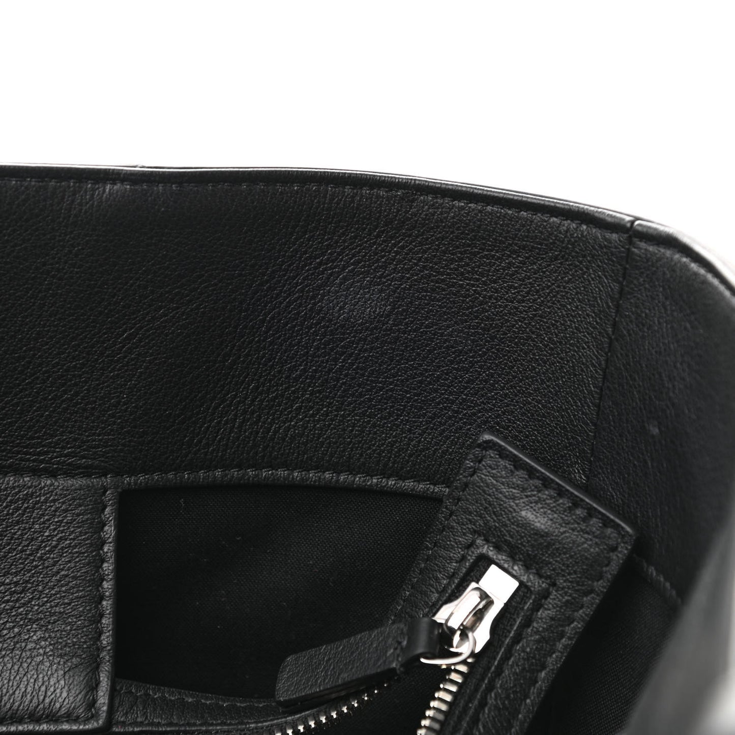 Smooth Calfskin Everyday East West Tote Bag Grey Black White