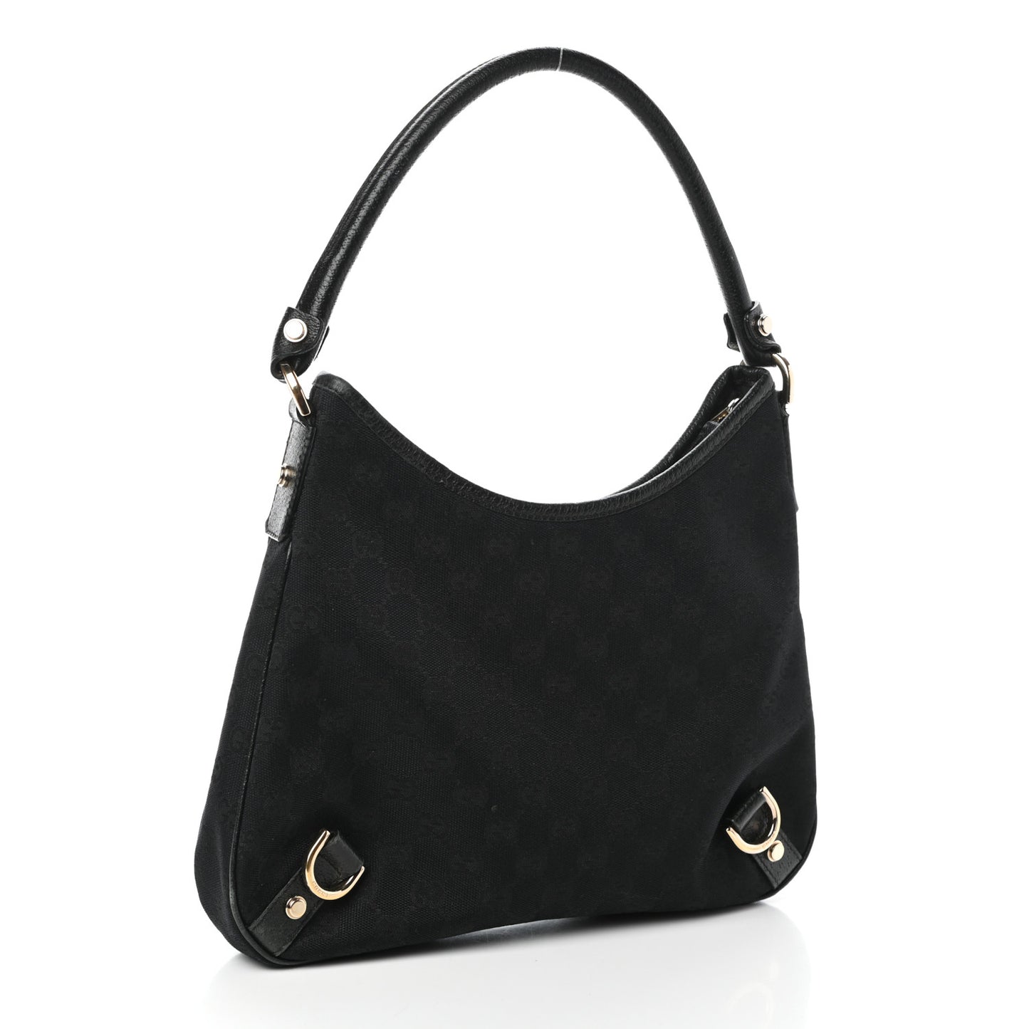 Monogram Medium Abbey D Ring Hobo Black