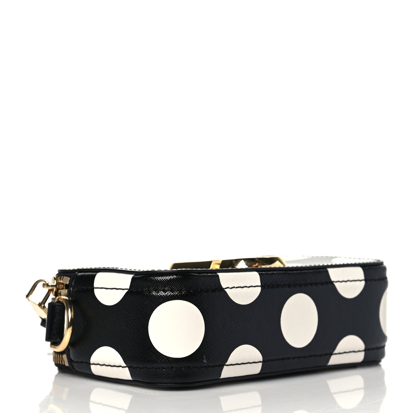 Saffiano The Dot Snapshot Camera Bag Black White