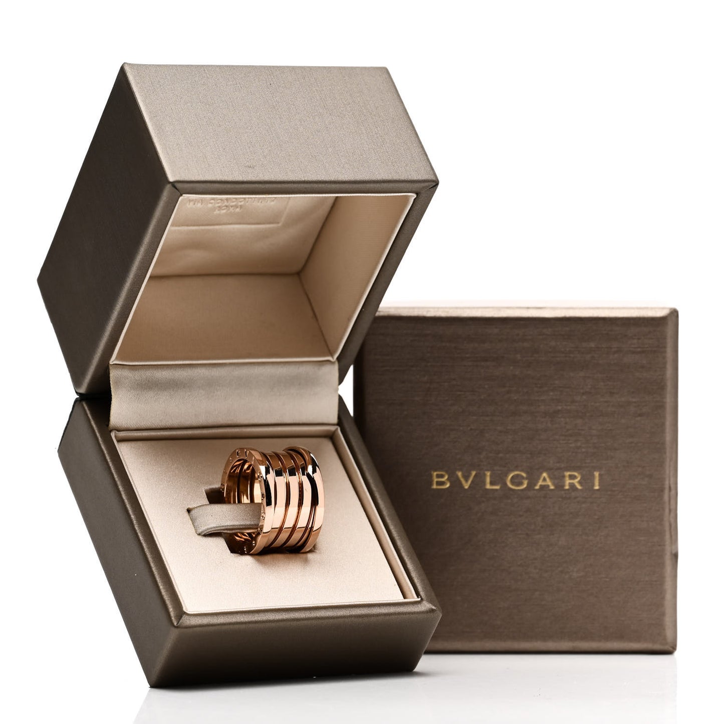 18K Rose Gold B.Zero1 Five-Band Anniversary Ring 54 6.75