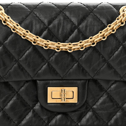 Chanel Aged Calfskin Quilted 2.55 Reissue Mini Flap Black 8 of 11