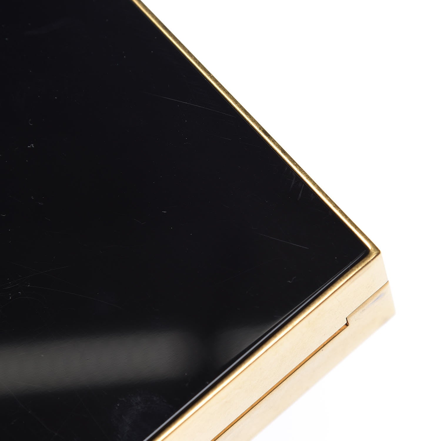 Saint Laurent Plexiglass Minaudiere Tuxedo Box Clutch Black 11 of 14
