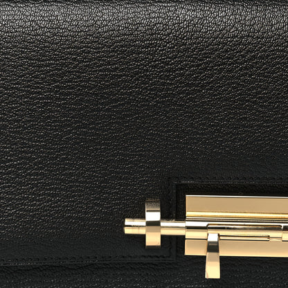 Hermes Chevre Mysore Verrou Clutch Black 8 of 10