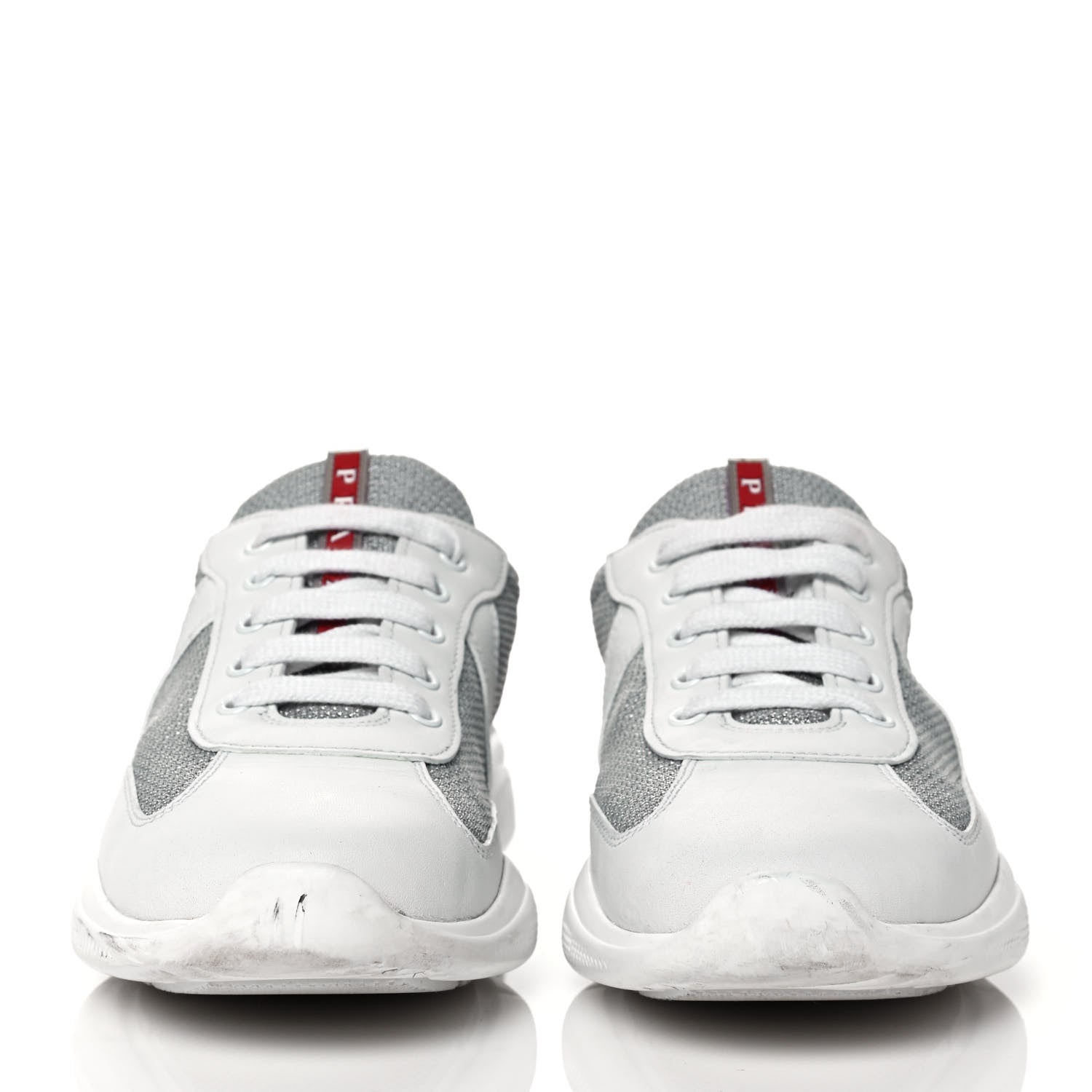 Prada Mesh Neoprene America’s Cup Sneakers 40 White 2 of 7