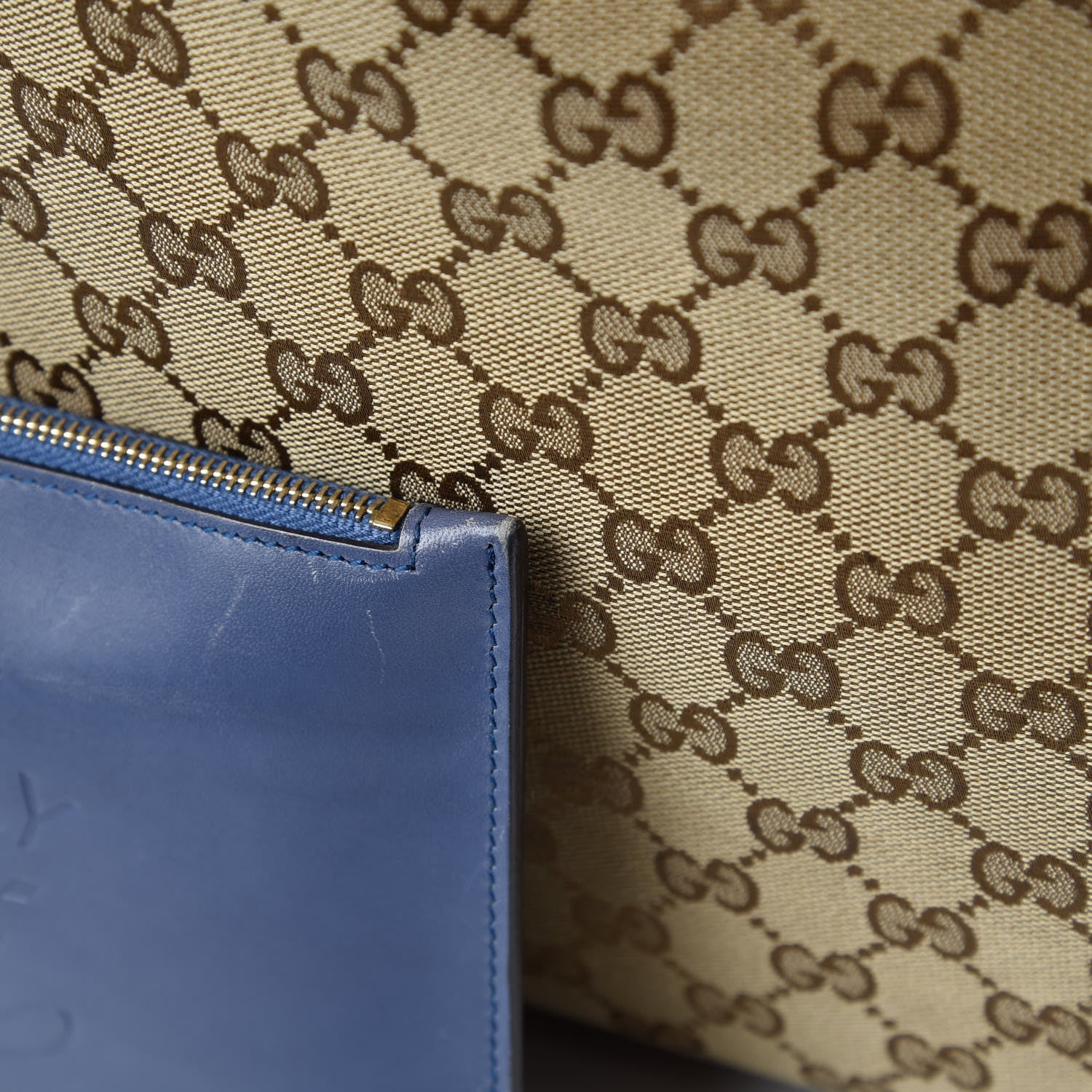 Gucci Monogram Medium Craft Tote Turquoise 23 of 30