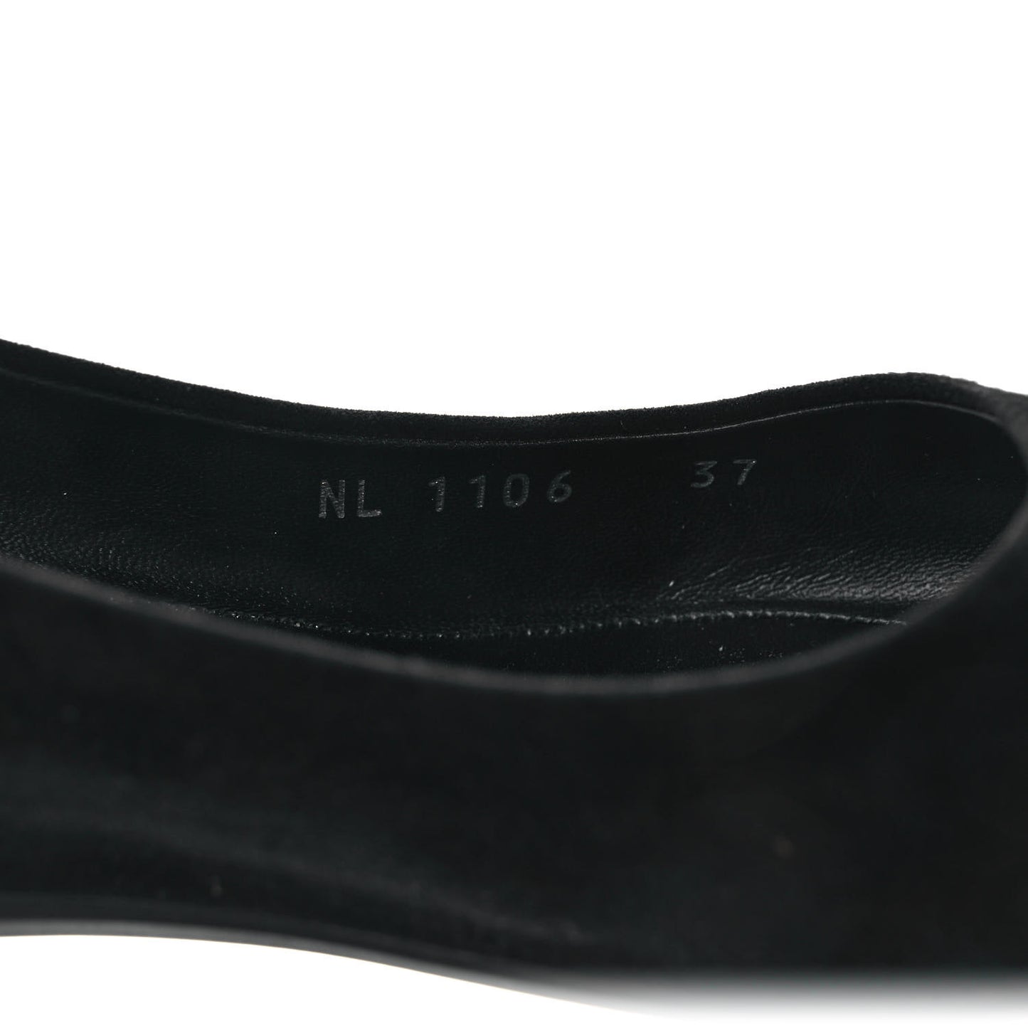 Suede Lock It Ballerina Flats 37 Black