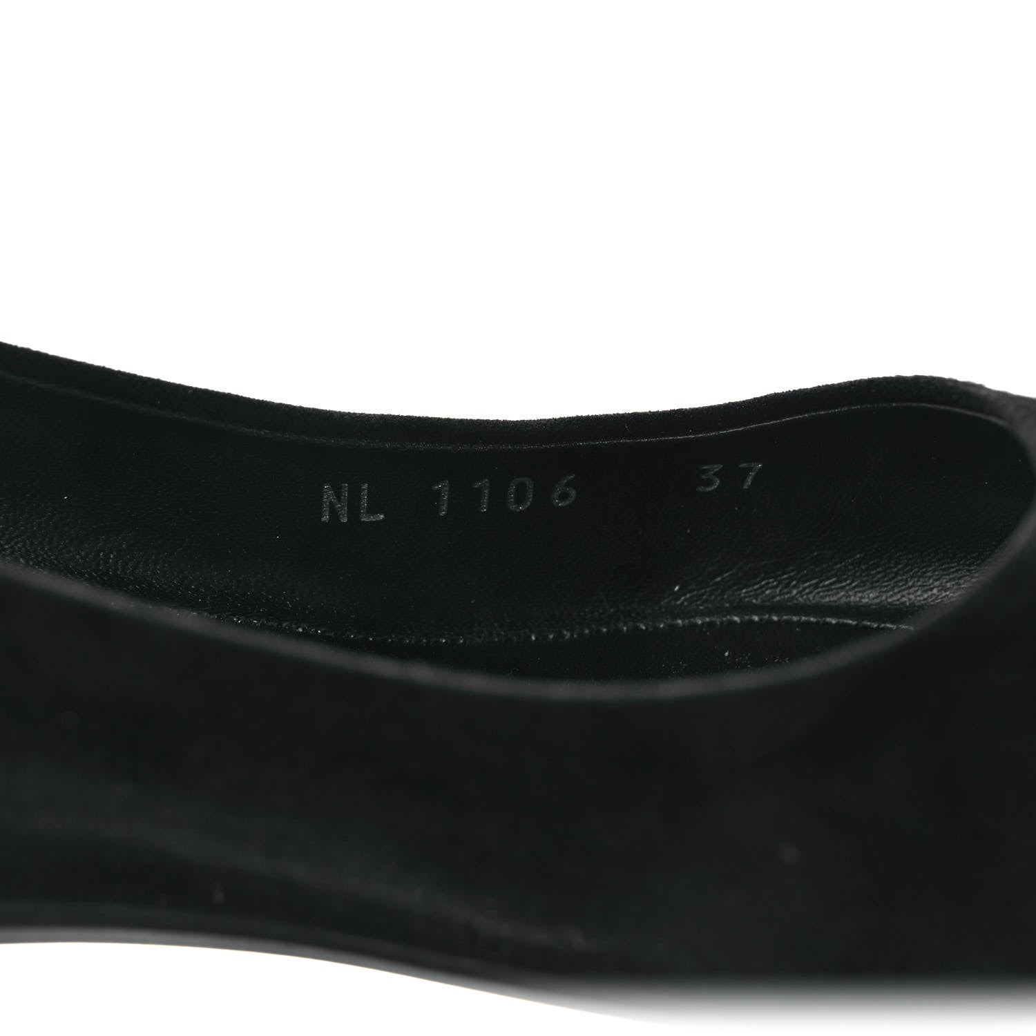 Louis Vuitton Suede Lock It Ballerina Flats 37 Black 8 of 9