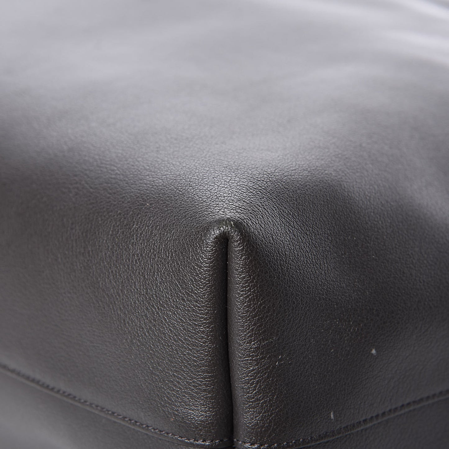 Calfskin Large Shopping Tote Dark Grey