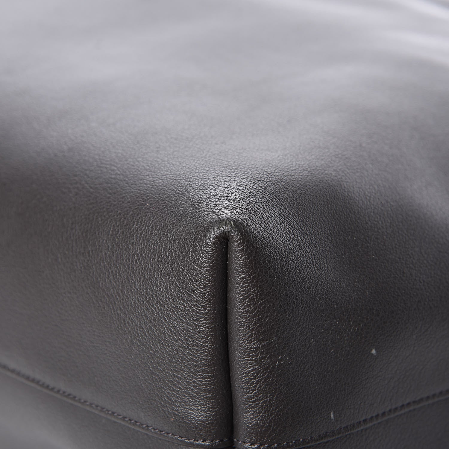 Saint Laurent Calfskin Large Shopping Tote Dark Grey 18 of 21