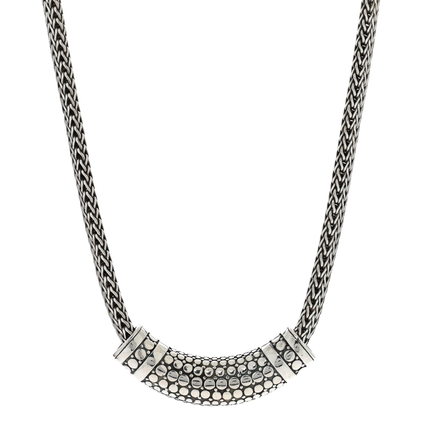 Sterling Silver Dot Slide Pendant Necklace