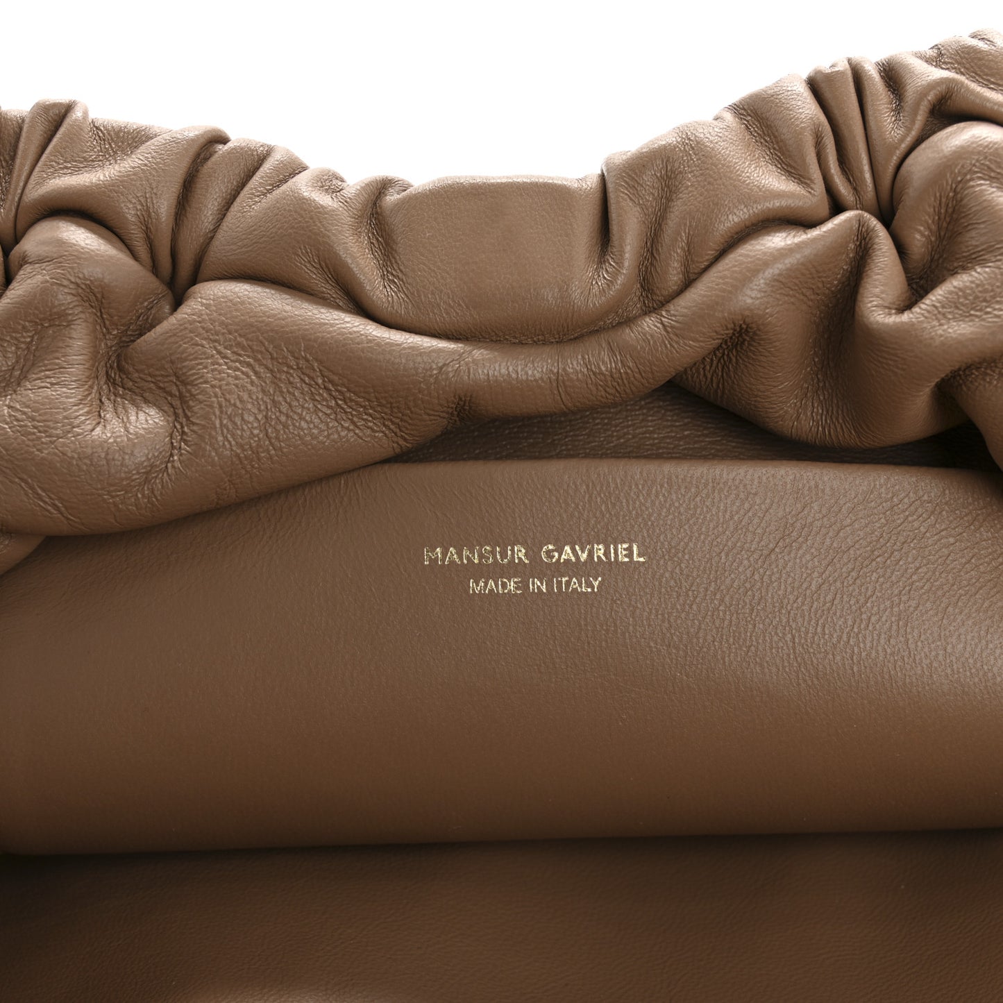 Lambskin Cloud Clutch Biscotto