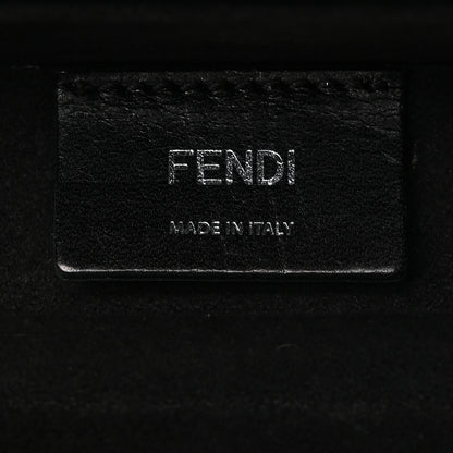 Fendi Recycled Fabric Jacquard Vitello Astro FF 1974 Mini Baguette Trunk Asfalto Black 6 of 7