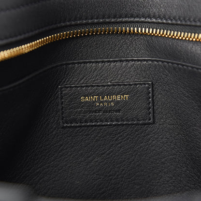 Saint Laurent Calfskin Monogram Baby Downtown Cabas Black 6 of 10