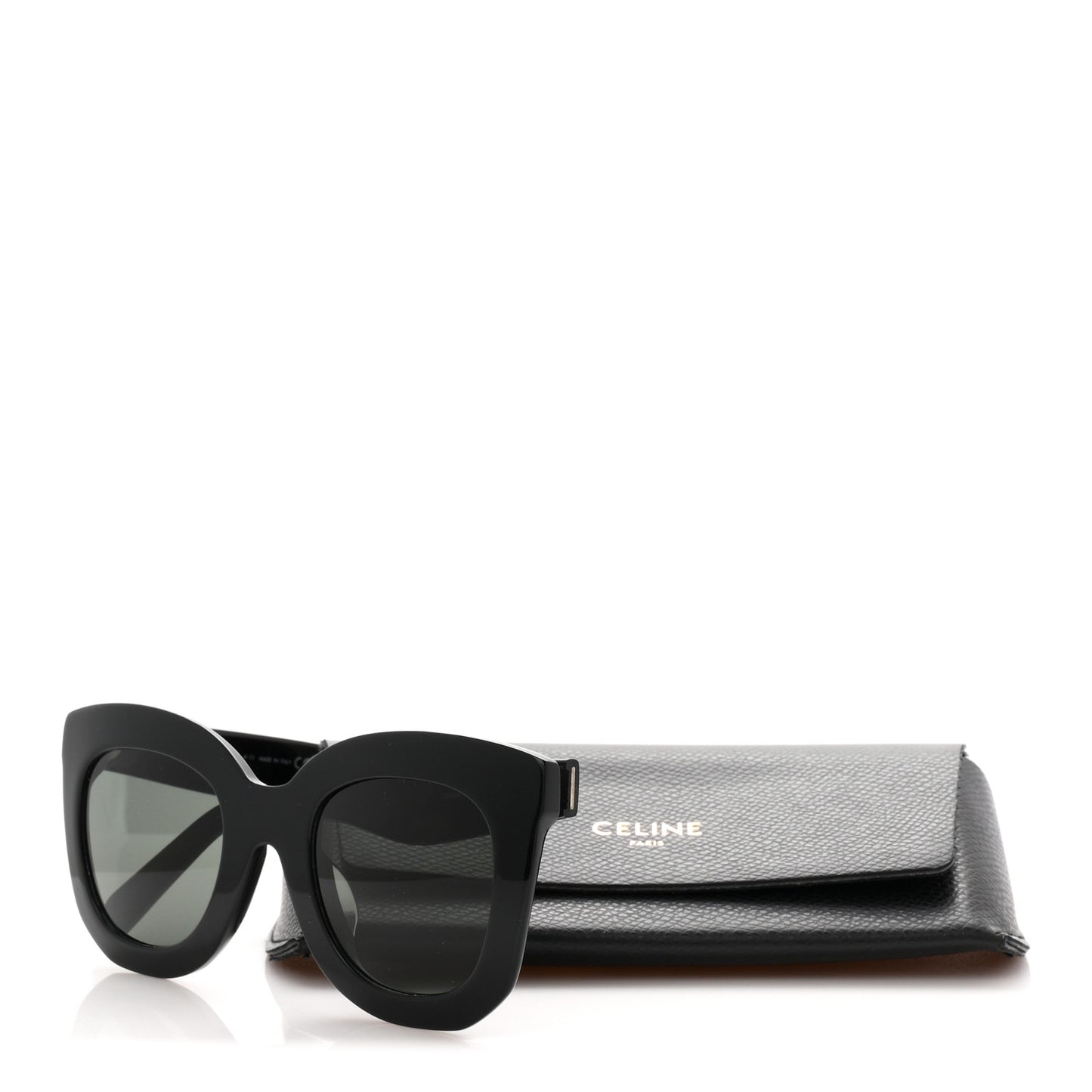 Oversized Round Sunglasses CL4005FN Black