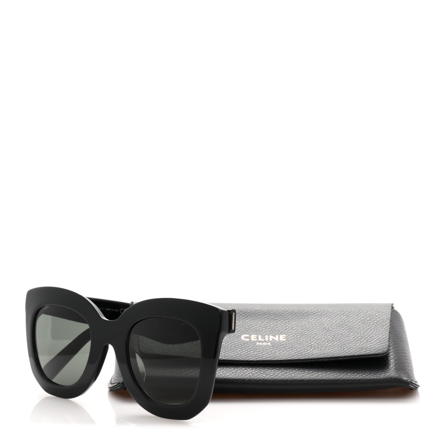 Celine Oversized Round Sunglasses CL4005FN Black 7 of 7