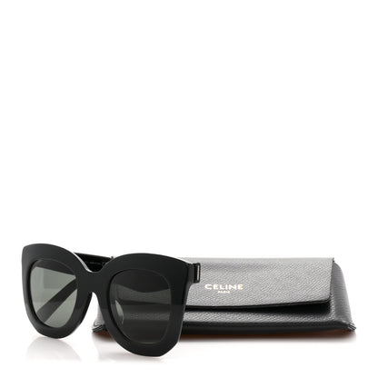 Celine Oversized Round Sunglasses CL4005FN Black 7 of 7