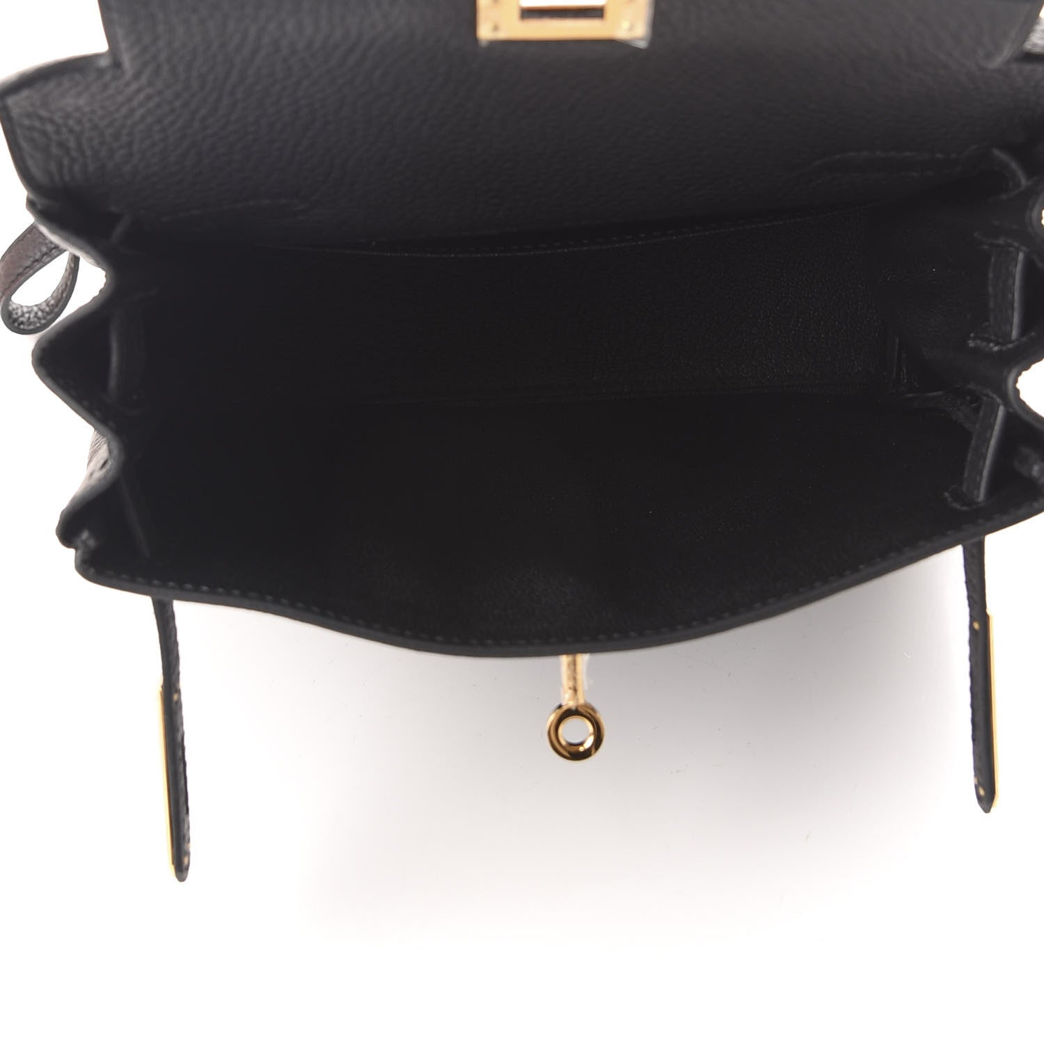 Hermes Taurillon Clemence Kelly Ado Backpack Black 4 of 8