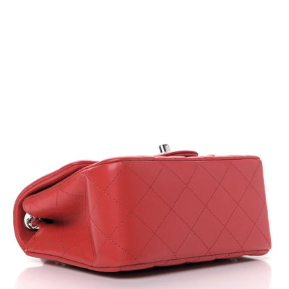 Chanel Lambskin Quilted Mini Square Flap Red 3 of 5