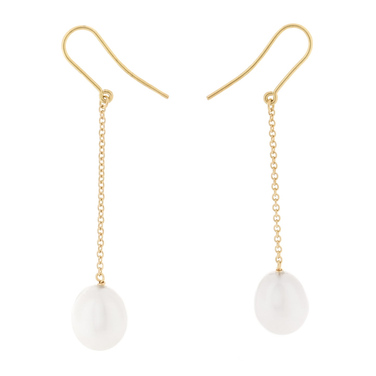 18K Yellow Gold Cultured Pearl Elsa Peretti Pearls By The Yard Drop Earrings
