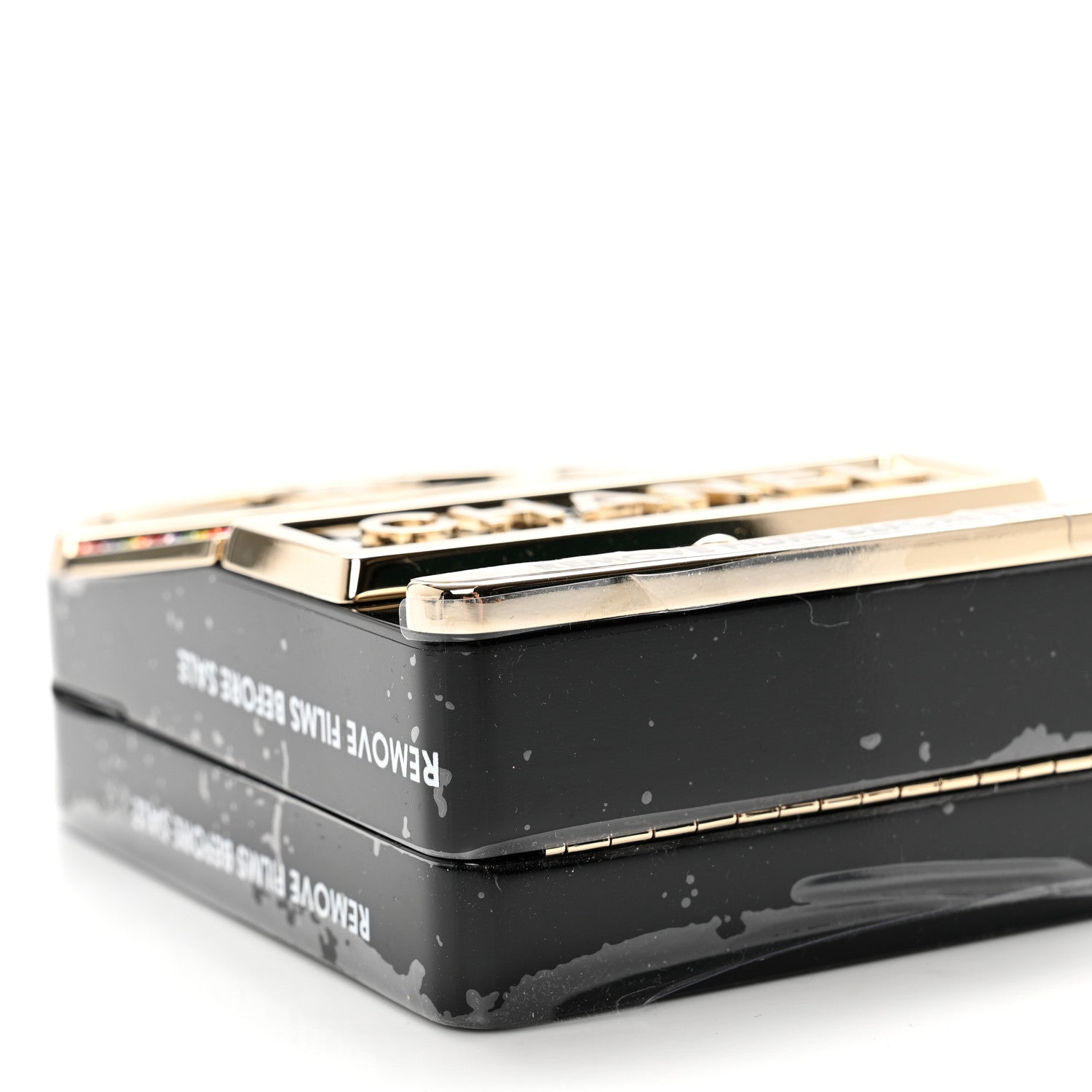 Chanel Resin Crystal Slot Machine Minaudiere Black Gold White Red 8 of 9